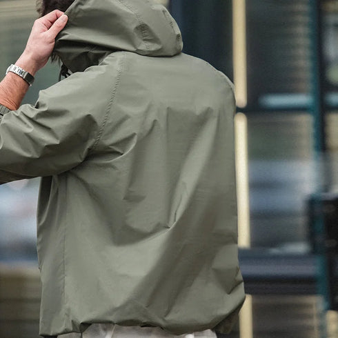 M43 Parka Dark Green Deck Coat – Solid Color Hooded Outdoor Jacket